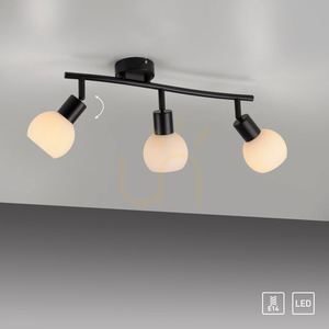 Plafond LOKI 12152-18 Negru 3xE14 small 12