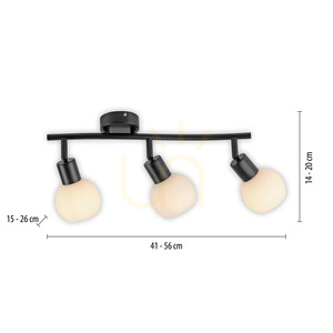 Plafond LOKI 12152-18 Negru 3xE14 small 8