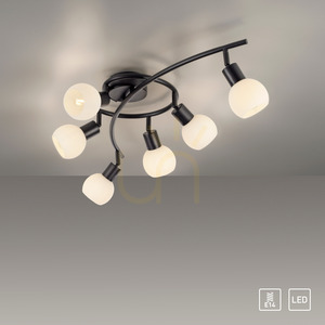 Plafond LOKI 12155-18 Negru 6xE14 small 11