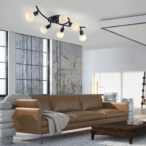 Plafond LOKI 12155-18 Negru 6xE14 small 2