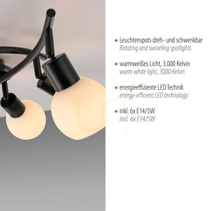 Plafond LOKI 12155-18 Negru 6xE14 small 3