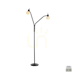 LOKI Lampă de podea 12158-18 negru 2xE14 small 1