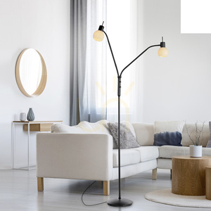 LOKI Lampă de podea 12158-18 negru 2xE14 small 2