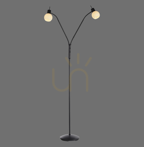 Verifica LOKI Lampă de podea 12158-18 negru 2xE14