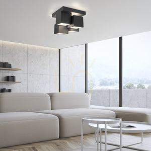 Plafonieră TETRIS 14114-18 Negru 4xLED small 2