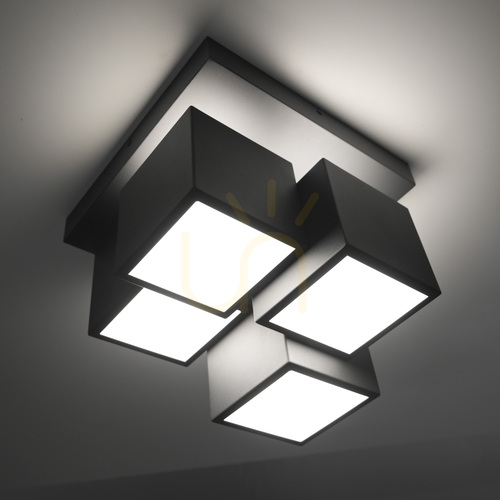 Verifica Plafonieră TETRIS 14114-18 Negru 4xLED
