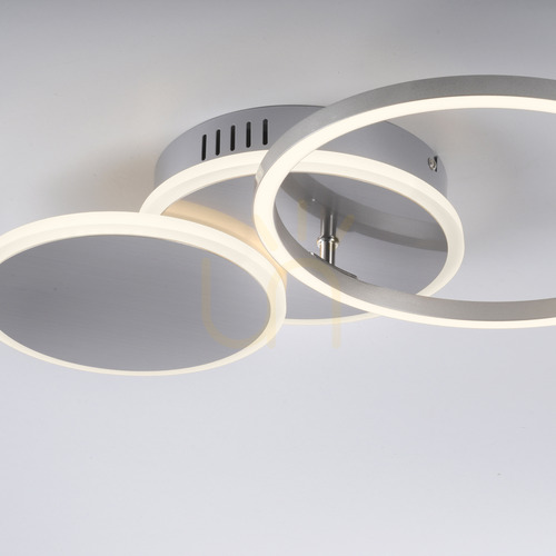 Verifica Plafonieră LED JUST LIGHT SEVENT 14116-55, argintie, 50 × 33,4 cm