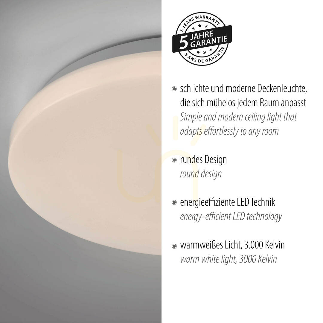 Spectacol Plafond URANUS 14165-16 Alb 1xLED Plafond URANUS 14165-16 Alb 1xLED
