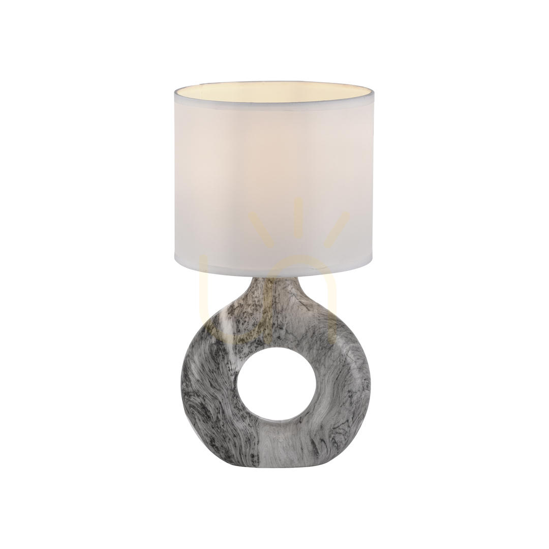 Spectacol CARARA Lampă de masă 14193-15 Gri 1xE27 CARARA Lampă de masă 14193-15 Gri 1xE27