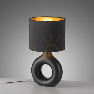 CARARA Lampă de masă 14193-18 negru 1xE27 small 10