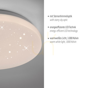 Plafond URANUS 14275-16VE Alb 1xLED small 3