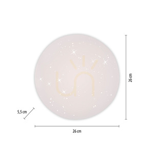 Plafond URANUS 14275-16VE Alb 1xLED small 8