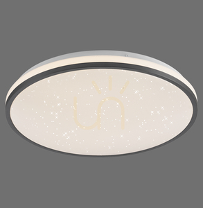Plafonieră LED JUST LIGHT KYLE 14294-18 neagră Ø38 cm, Switchmo small 0