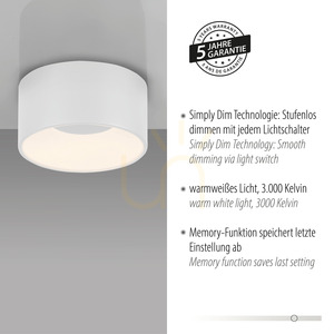 TANIKA Plafond 14325-16 Alb 1xLED small 4