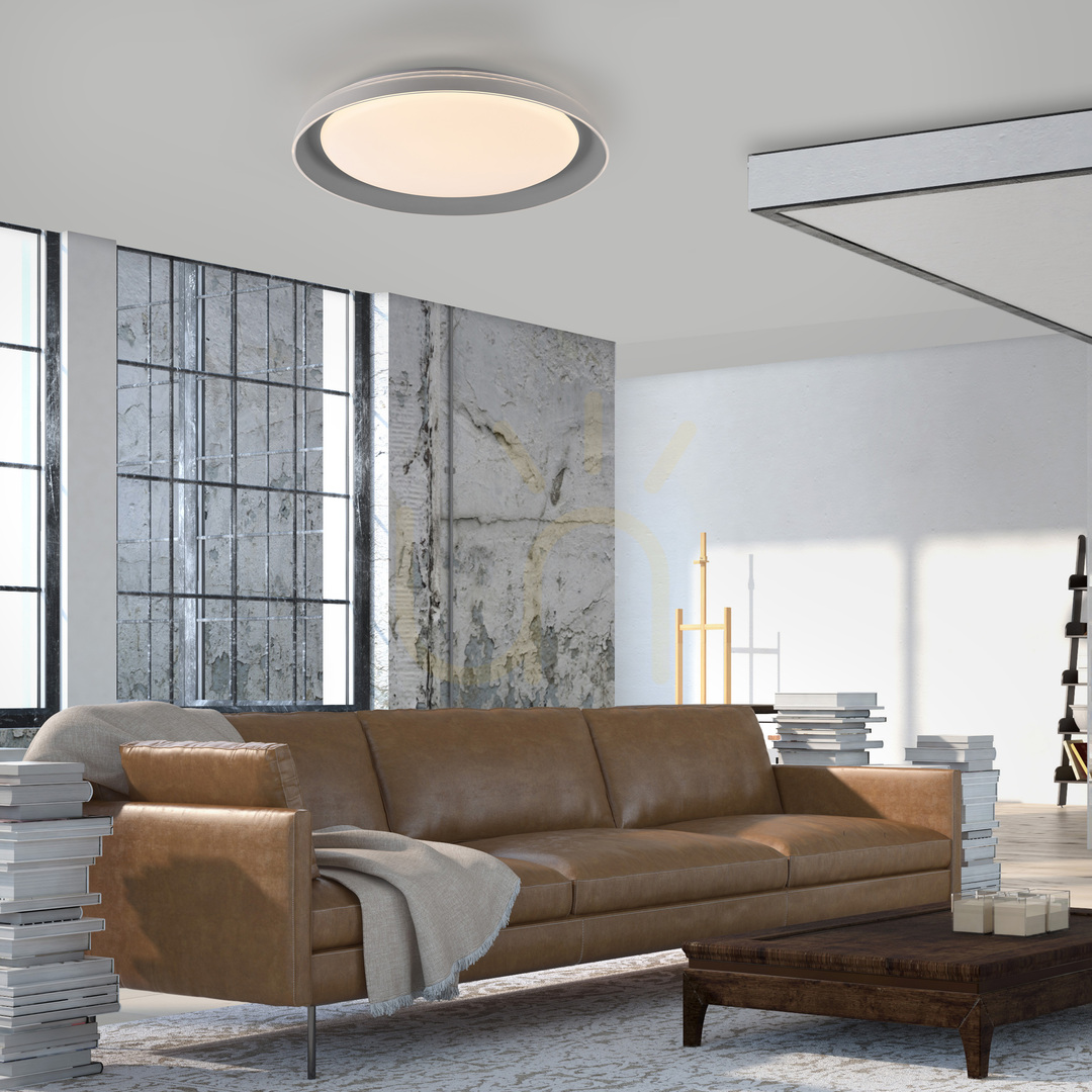 previzualizare SATI Plafond 14368-15 Gri 1xLED SATI Plafond 14368-15 Gri 1xLED