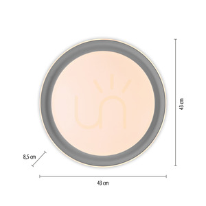 SATI Plafond 14368-15 Gri 1xLED 8 SATI Plafond 14368-15 Gri 1xLED small 8