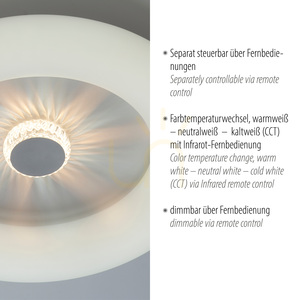 VERTIGO plafon 14383-16 alb 1xLED small 3