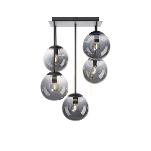 Plafonieră BIG WIDOW 14602-18 neagră, 5×E14 small 14