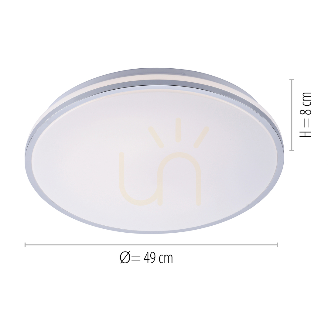previzualizare Plafond ISABELL 14844-17 Crom 1xLED Plafond ISABELL 14844-17 Crom 1xLED