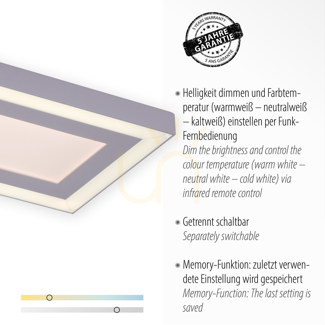 Afişa Plafond EDGING 14853-16 Alb 2xLED Plafond EDGING 14853-16 Alb 2xLED