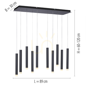 Lampă suspendată BRUNO 15206-18 negru 10xLED 7 Lampă suspendată BRUNO 15206-18 negru 10xLED small 7