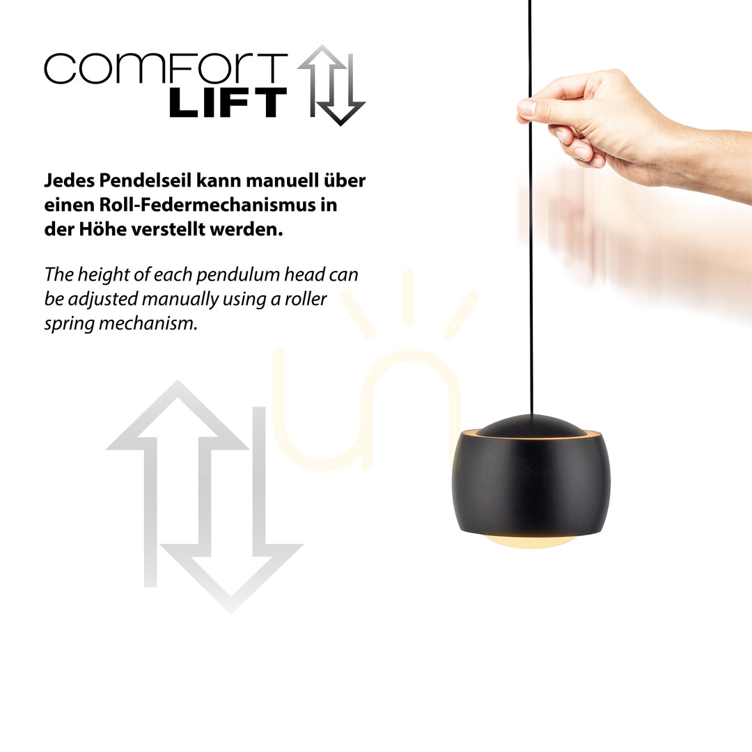 Vedere BALLINI Lampă suspendată 15262-18 negru 5xLED BALLINI Lampă suspendată 15262-18 negru 5xLED