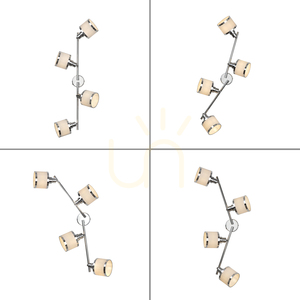 Plafonieră Paul Neuhaus / JUST LIGHT Accor 15374-17, 4×E14 small 12