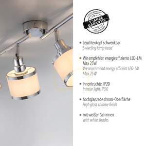 Plafonieră Paul Neuhaus / JUST LIGHT Accor 15374-17, 4×E14 small 4