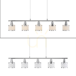 ACCOR Lampă suspendată 15375-17 crom 5xE14 small 14