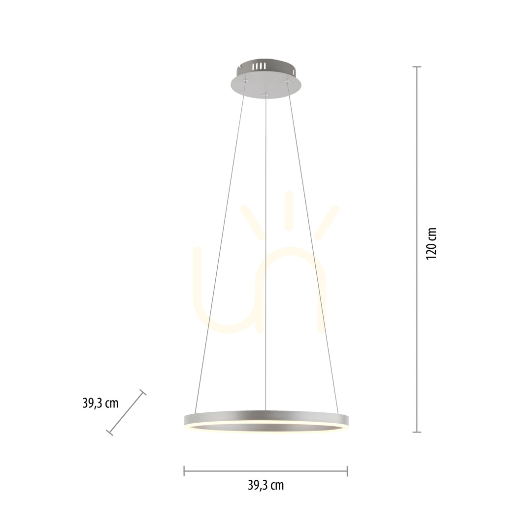 previzualizare RITUS Lampă suspendată 15393-95 Argint 1xLED RITUS Lampă suspendată 15393-95 Argint 1xLED