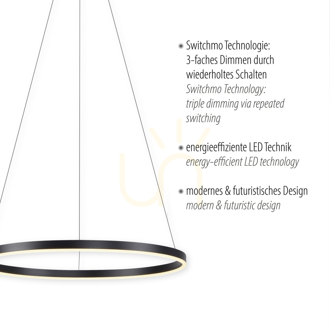 Afişa RITUS Lampă suspendată 15394-13 Antracit 1xLED RITUS Lampă suspendată 15394-13 Antracit 1xLED