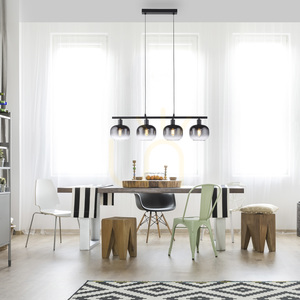 ZEA Lampă suspendată 15421-18 negru 4xE14 small 2