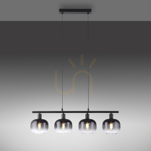 ZEA Lampă suspendată 15421-18 negru 4xE14 small 5