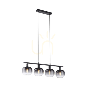 ZEA Lampă suspendată 15421-18 negru 4xE14 small 7