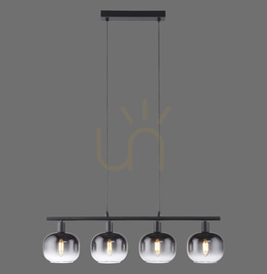 ZEA Lampă suspendată 15421-18 negru 4xE14 small 0