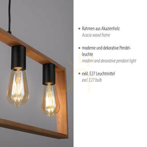 Lampă suspendată FRANKY 15653-18 negru 5xE27 small 3