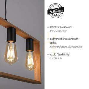 Lampă suspendată FRANKY 15653-18 negru 5xE27 small 4