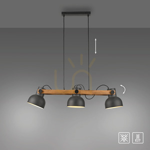 CUP 2.0 Lampă suspendată 15743-18 negru 3xE27 small 12