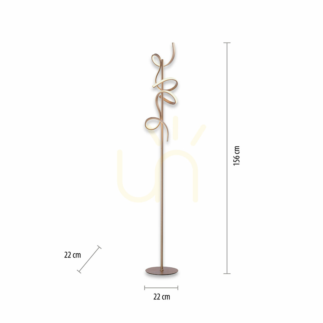 previzualizare CURLS 19031-60 Alamă 2xLED Lampă de podea CURLS 19031-60 Alamă 2xLED Lampă de podea