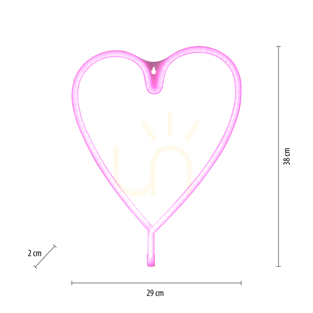 previzualizare Lampă de perete NEON-HERZ 85020-87 Roz 1xLED Lampă de perete NEON-HERZ 85020-87 Roz 1xLED