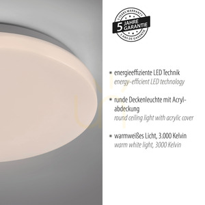 Plafonieră Zuma Line Uranus 14265-16VE albă LED 12 W 26 cm small 4