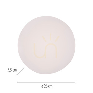 Plafonieră Zuma Line Uranus 14265-16VE albă LED 12 W 26 cm small 8