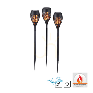 FACKEL-SOL Lampă de grădină 19106-18-3 negru 1xLED. small 1