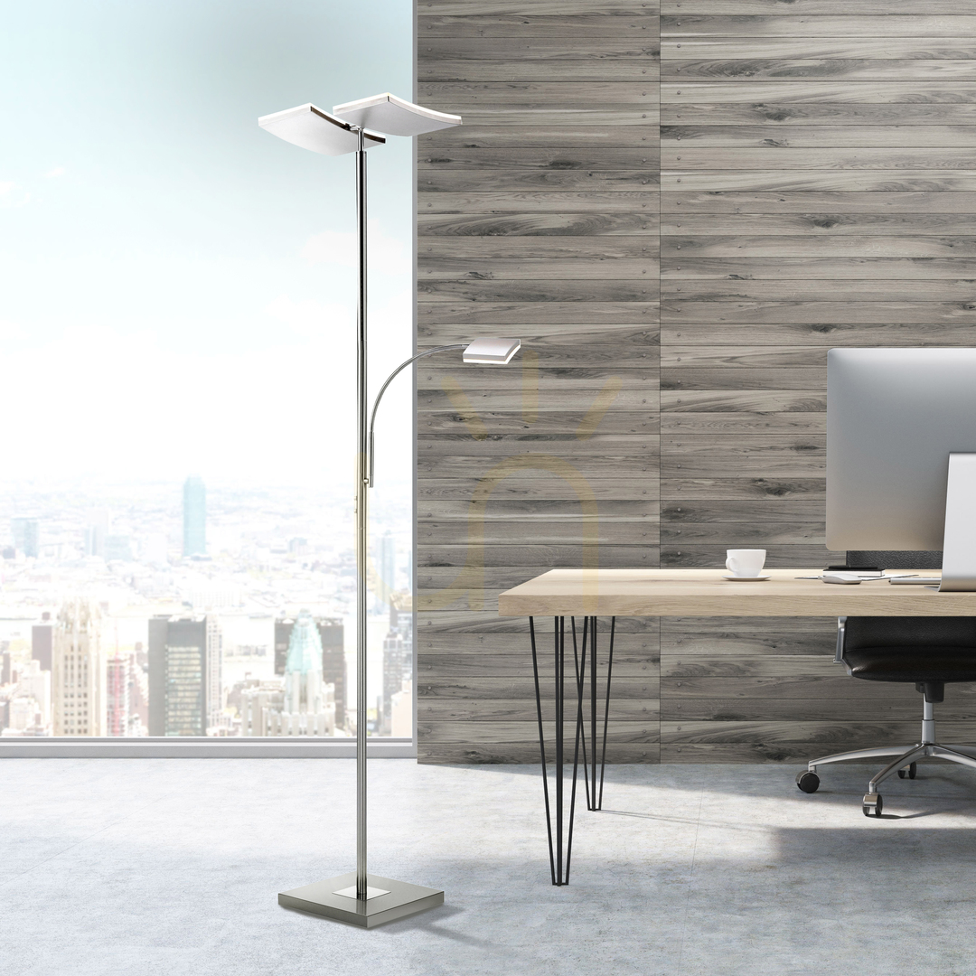 previzualizare RUBEN Lampă de podea 11725-55 Argint 2xLED RUBEN Lampă de podea 11725-55 Argint 2xLED