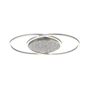 Plafonieră LED YUKI 6025-55 argintiu 66,8 cm 48 W CCT 2700–5000 K cu telecomandă small 12