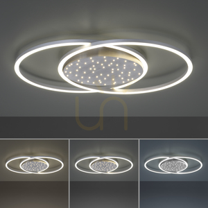Plafonieră LED YUKI 6025-55 argintiu 66,8 cm 48 W CCT 2700–5000 K cu telecomandă small 4