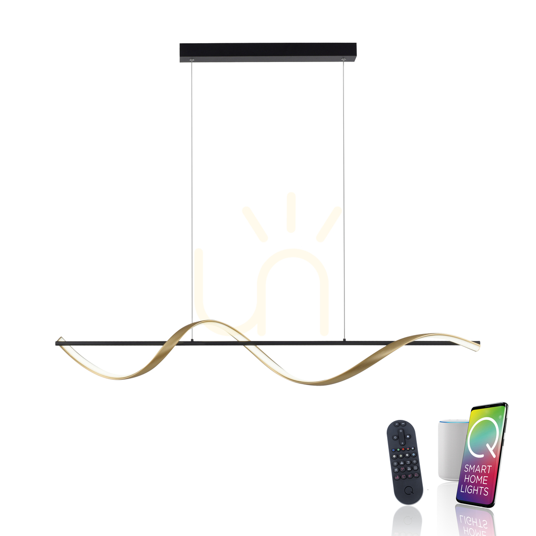 Vedere Q-SWING Lampă suspendată 2385-13 alamă 1xLED Q-SWING Lampă suspendată 2385-13 alamă 1xLED