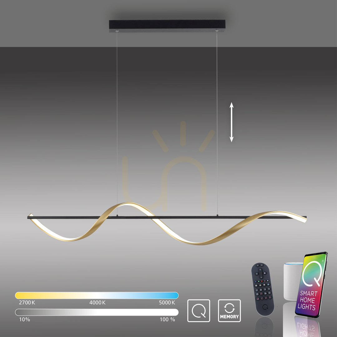 Vedere Q-SWING Lampă suspendată 2385-13 alamă 1xLED Q-SWING Lampă suspendată 2385-13 alamă 1xLED