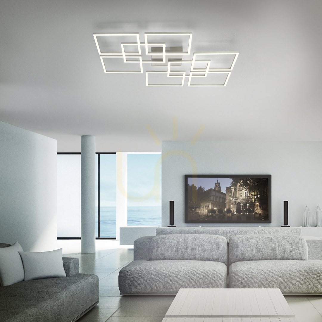 previzualizare Plafond Q-INIGO 6015-55 Argint 8xLED Plafond Q-INIGO 6015-55 Argint 8xLED