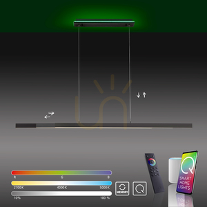 Corp de iluminat suspendat LED Paul Neuhaus Q-ARIAN 2569-13, antracit, CCT RGB small 11
